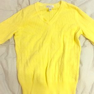 Kim Rogers Yellow Sweater